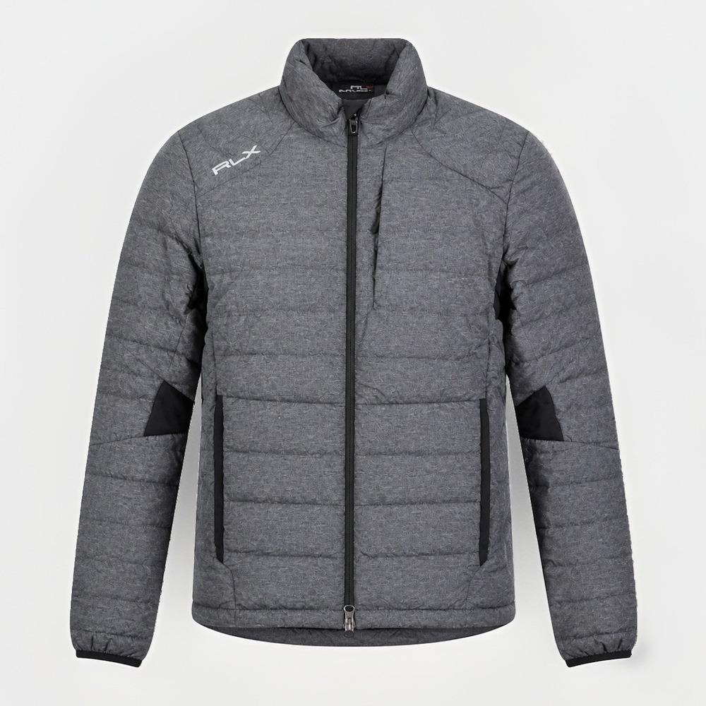 Ralph Lauren RLX Gray Puffer Jacket Adult Size Small Duck Down Water Repellent